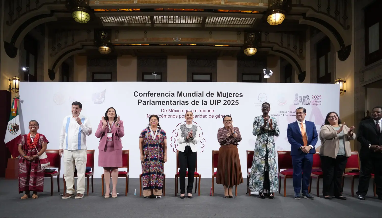 As part of the fight against racism, discrimination and machismo, the President of Mexico, Claudia Sheinbaum, proposed that a portion of the global investment in arms should be used to ensure justice and education for girls as a means to promote peace and equality. Photo: Goverment of Mexico
