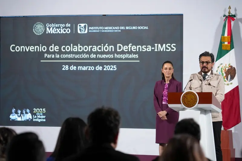 Zoé Robledo, General Director of the IMSS, specified that this represents an investment of MXN 25 billion, benefitting almost 3 million people. Photo: Goverment of Mexico