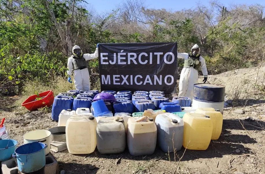 The Security Cabinet of the Government of Mexico reports on the results obtained from 'Operation Northern Border' on April 21, 2025. Photo: Goverment of Mexico