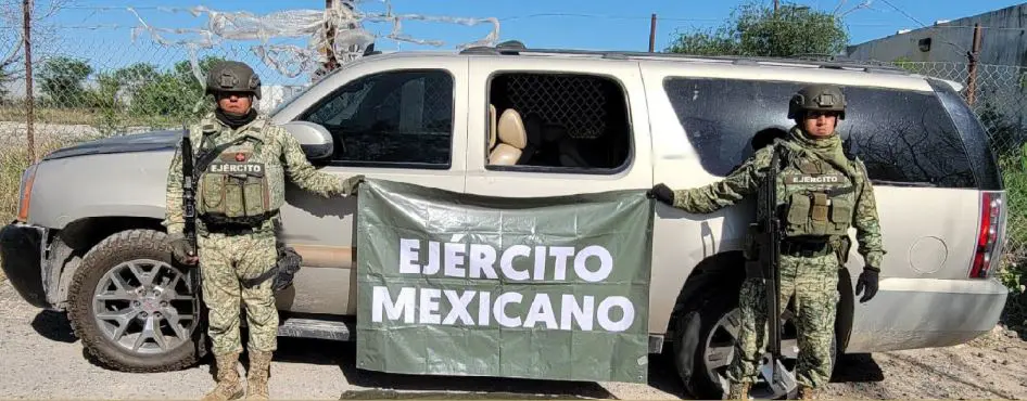 The Security Cabinet of the Government of Mexico reports on the results obtained from 'Operation Northern Border' on April 8, 2025. Photo: Goverment of Mexico