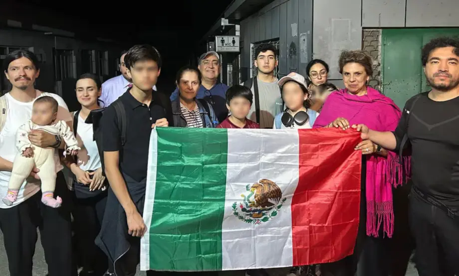 Mexico evacuated 175 citizens from the Middle East; embassies in Iran, Israel, and Jordan continue providing support. Photo: SRE