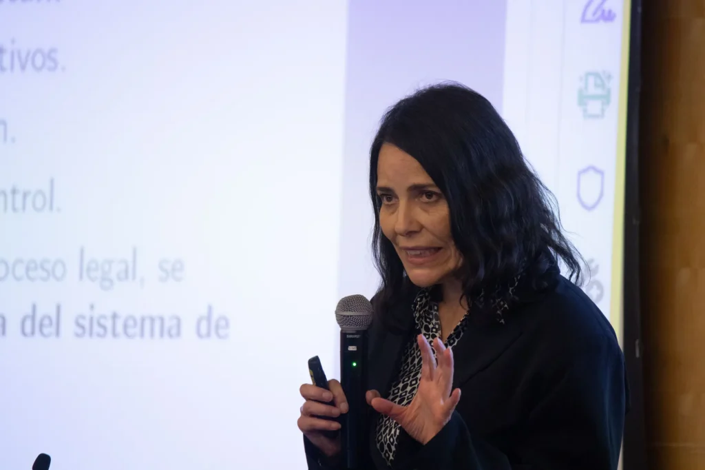 Dr. Beatriz Magaloni during the conference Authoritarianism and Democracy Half a Century After the Start of the Third Wave