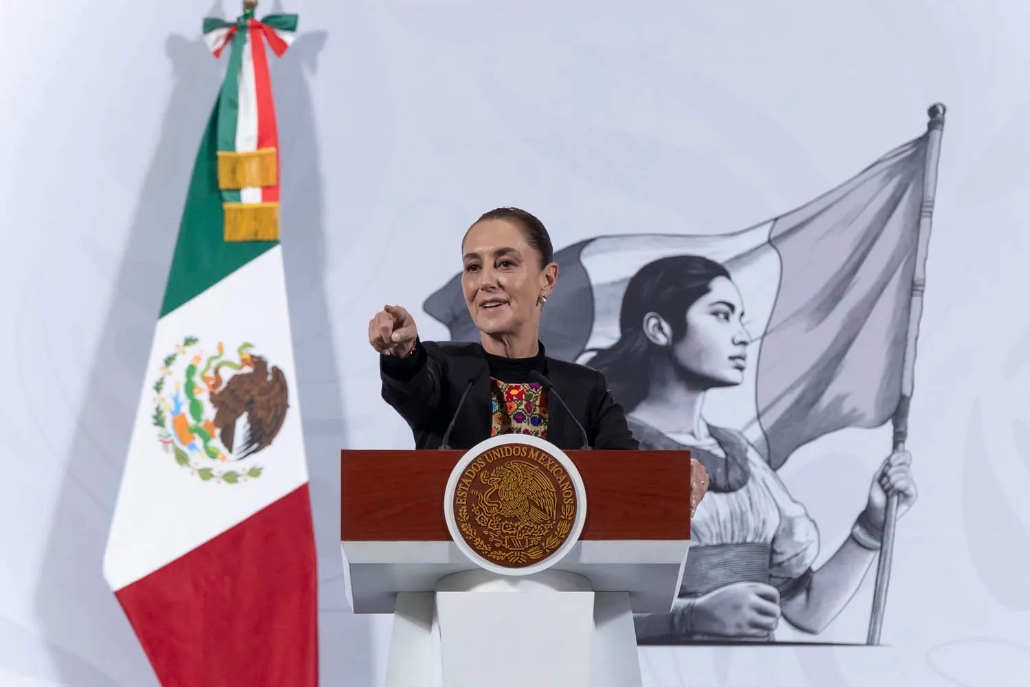 Morning Presidential Press Conference. December 1, 2025. Photo: Government of Mexico