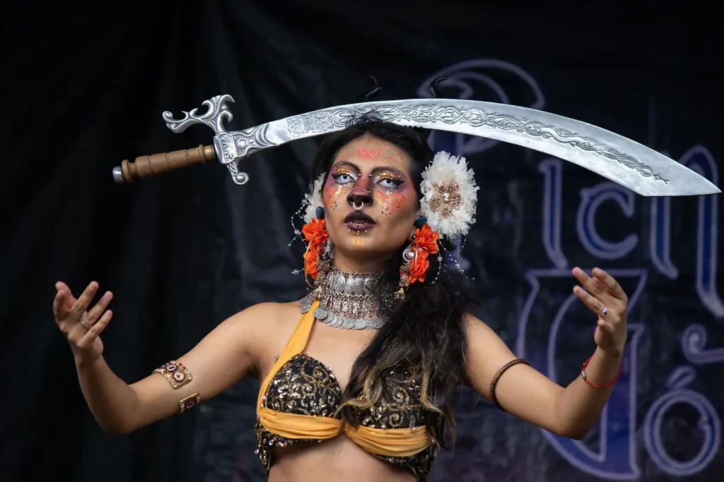 Julie Rivera dancing at the Gothic Picnic, Mexico, May 24. Hans Leguizamo / MxPA.
