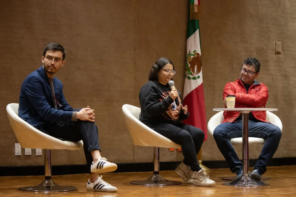 Talk on educational video games at the DIGRA Mx 2026 International Congress, Mexico, July 1, 2026. Hans Leguízamo / MxPA.